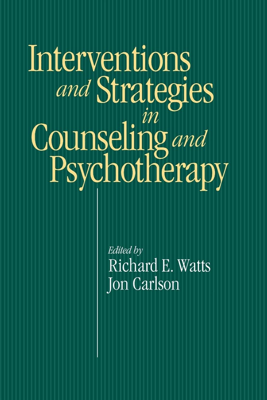 Intervention & Strategies in Counseling and Psychotherapy