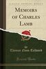Memoirs of Charles Lamb (Classic Reprint)