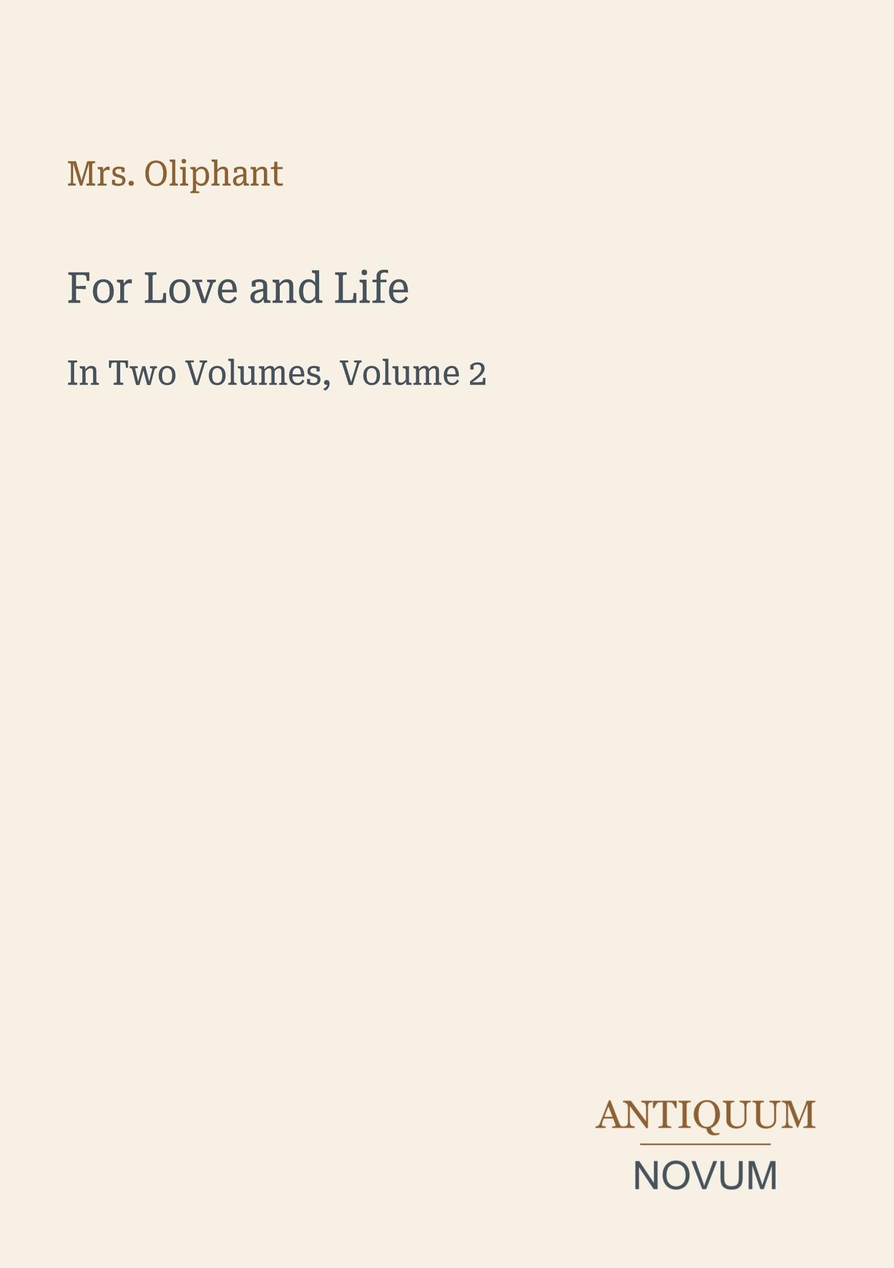 For Love and Life