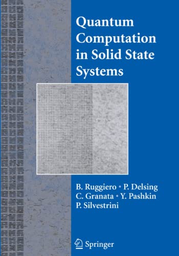 Quantum Computing in Solid State Systems