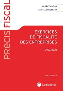 Exercices de fiscalité des entreprises : 2022-2023