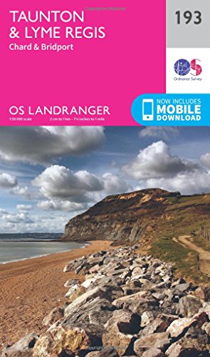 Taunton & Lyme Regis Chard & Bridport - Ordnance Survey Karte (im Sinne von Landkarte)