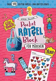 Pocket-Rätsel-Block: Für Mädchen: 100% Rätselspaß für deine Tasche