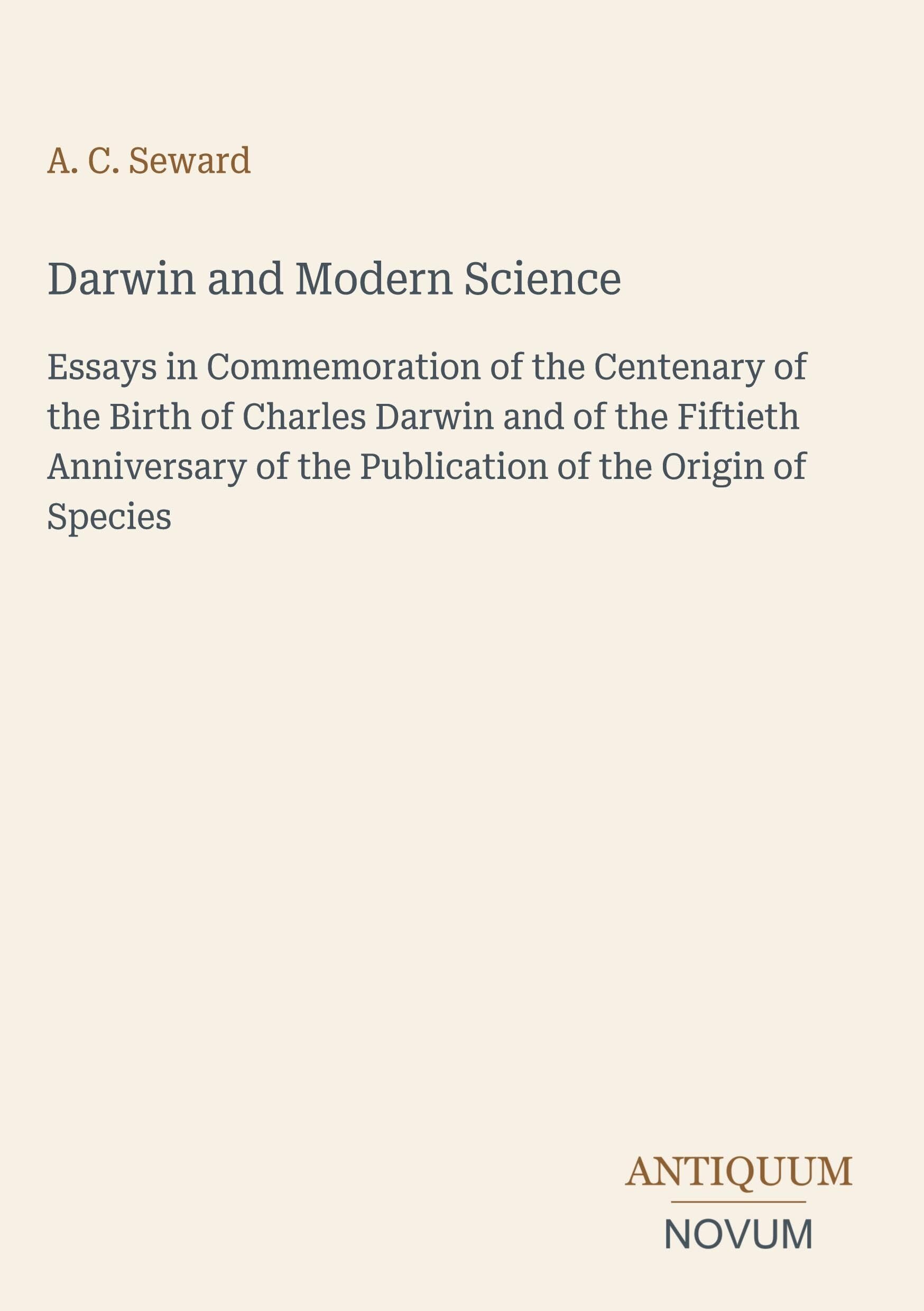 Darwin and Modern Science