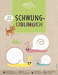 Schwungübungen für Kinder ab 4 Jahren: pen2nature: 100% Recyclingpapier • klimaneutrales Produkt • unterstützt Aufforstungsprojekte (pen2nature kids)