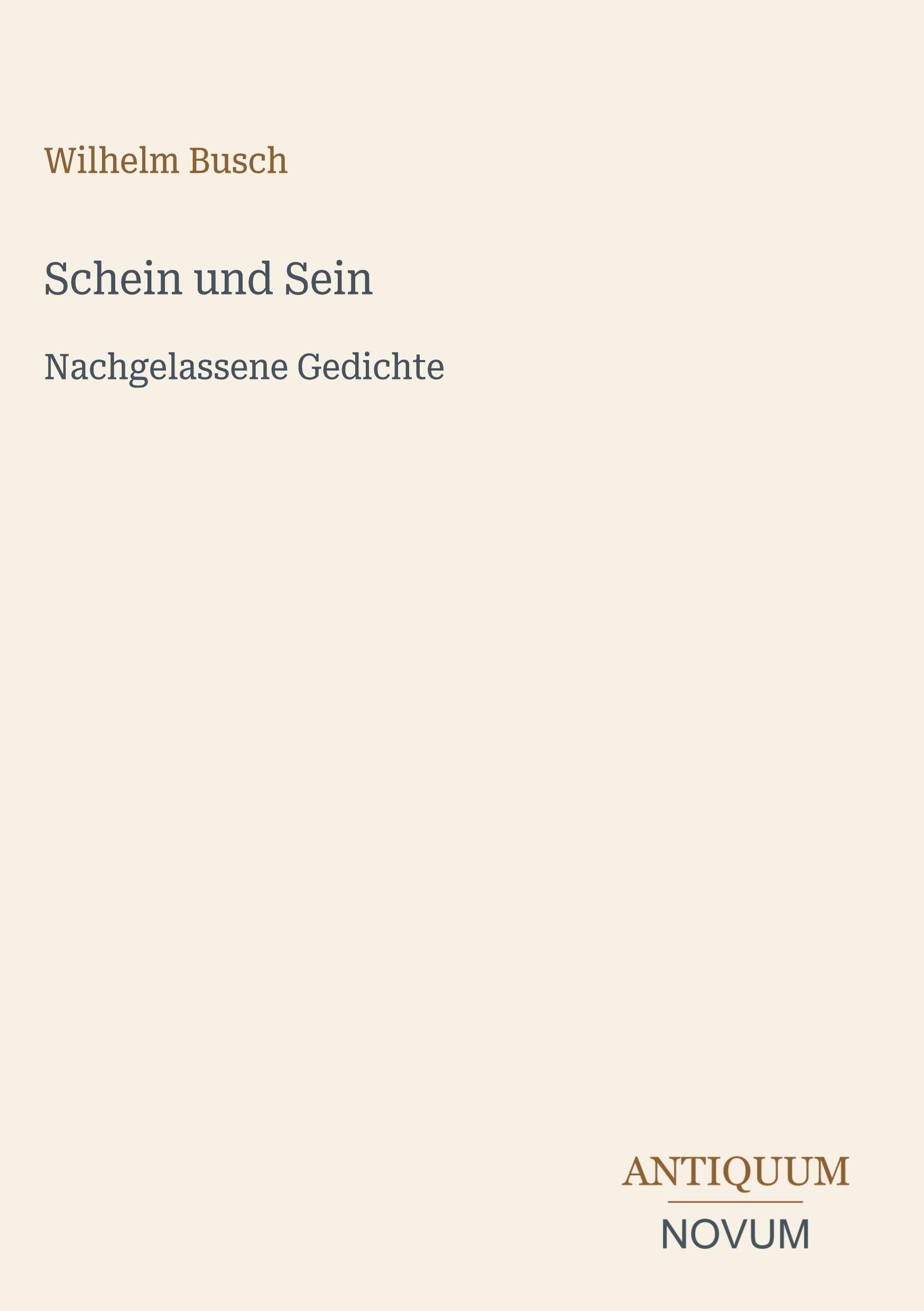 Schein und Sein
