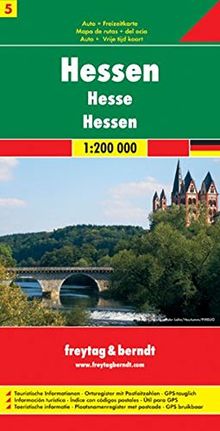 Freytag Berndt Autokarten, Blatt 5, Hessen - Maßstab 1:200.000