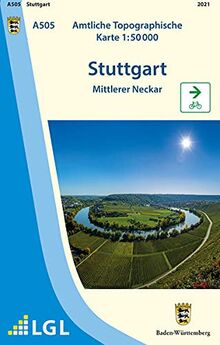 A505 Amtliche Topographische Karte 1:50 000 Stuttgart: Mittlerer Neckar (Amtliche Topographische Karte 1:50 000: mit Radfern- und Radwanderwegen)