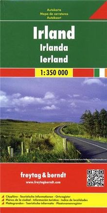 Freytag Berndt Autokarten, Irland - Maßstab 1:350.000 (Freytag & Berndt Road Map)