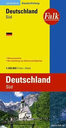 Falk Länderkarte Deutschland Süd 1:500 000