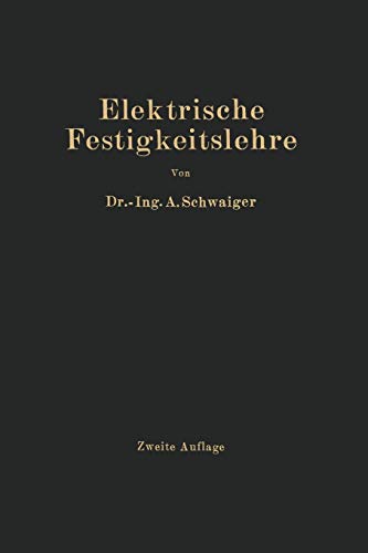 Elektrische Festigkeitslehre (German Edition)