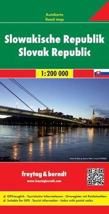 Slowakische Republik, Autokarte 1: 200 000, Freytag Berndt Autokarten