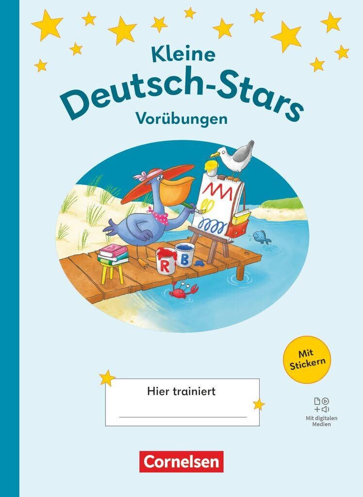 Deutsch-Stars 1. Schuljahr - Lesetraining Ausgabe ab 2025 - Kleine Deutsch-Stars - Übungsheft mit Lösungen und digitalen Medien