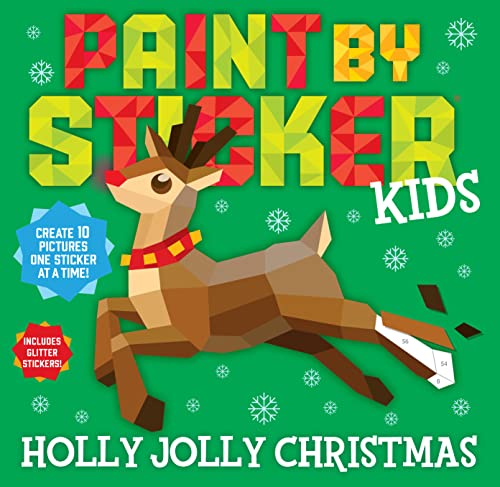 Workman Publishing Paint By Sticker Kids, Holly Jolly Christmas