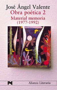 Material memoria (1977-1992) (Alianza Literaria (Al))