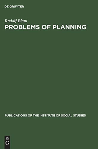 Problems of planning: East and west (Publications of the Institute of Social Studies, 15, Band 15)