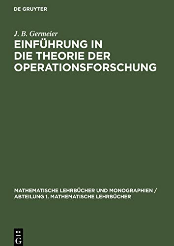 Einführung in die Theorie der Operationsforschung