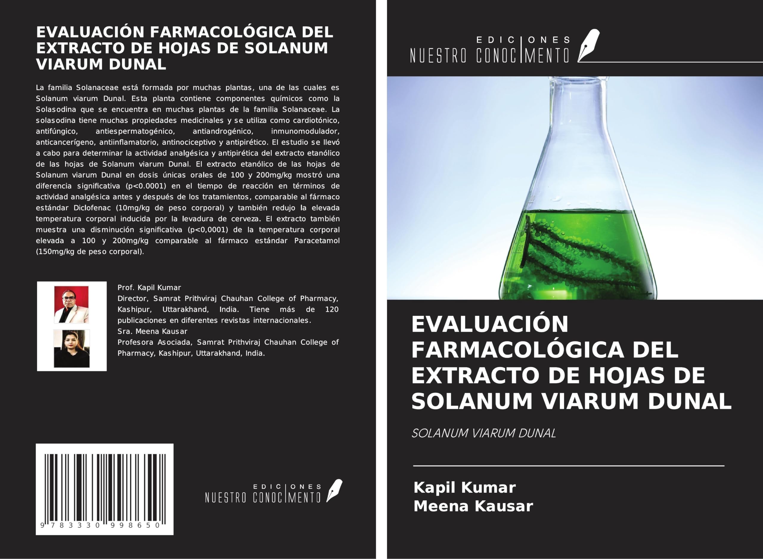 EVALUACIÓN FARMACOLÓGICA DEL EXTRACTO DE HOJAS DE SOLANUM VIARUM DUNAL: SOLANUM VIARUM DUNAL