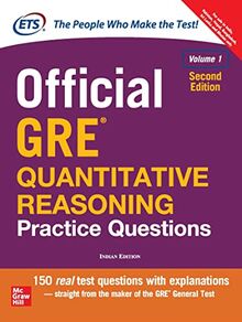 OFFICIAL GRE QUANTITATIVE REASONING PRACTICE QUESTIONS [Paperback] [Jan 01, 2017] ETS
