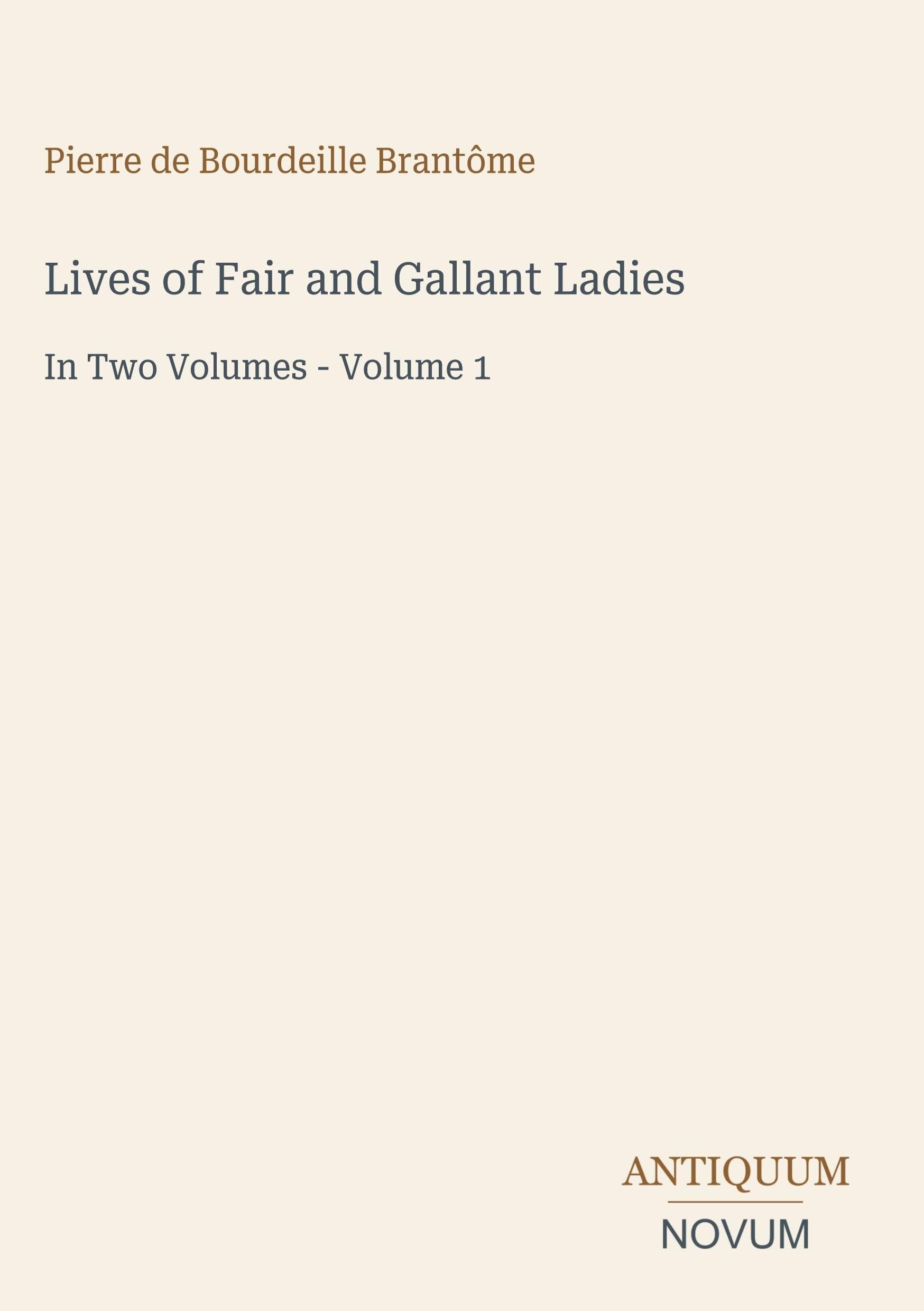 Lives of Fair and Gallant Ladies