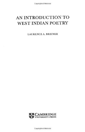 An Introduction to West Indian Poetry