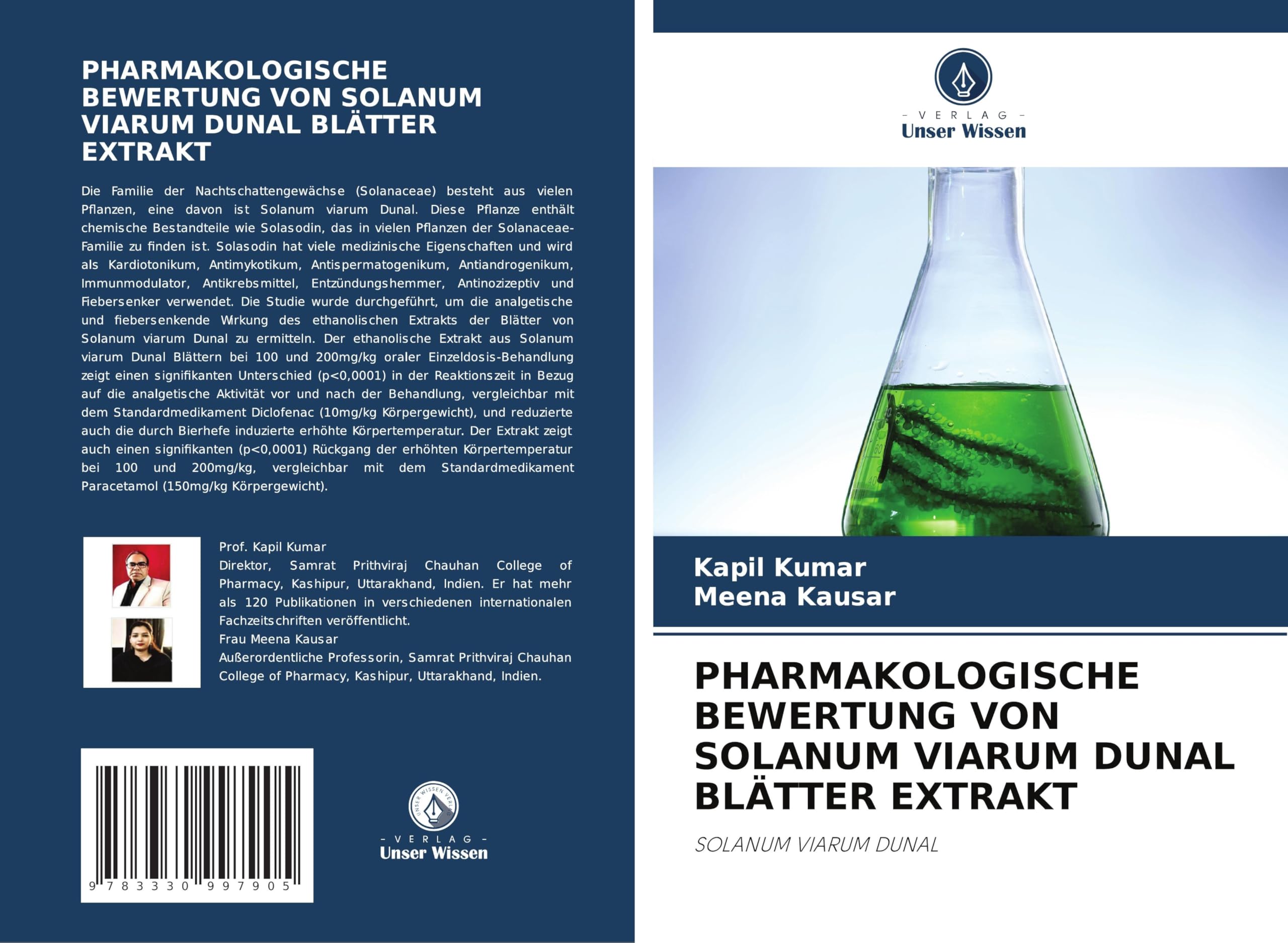 PHARMAKOLOGISCHE BEWERTUNG VON SOLANUM VIARUM DUNAL BLÄTTER EXTRAKT: SOLANUM VIARUM DUNAL
