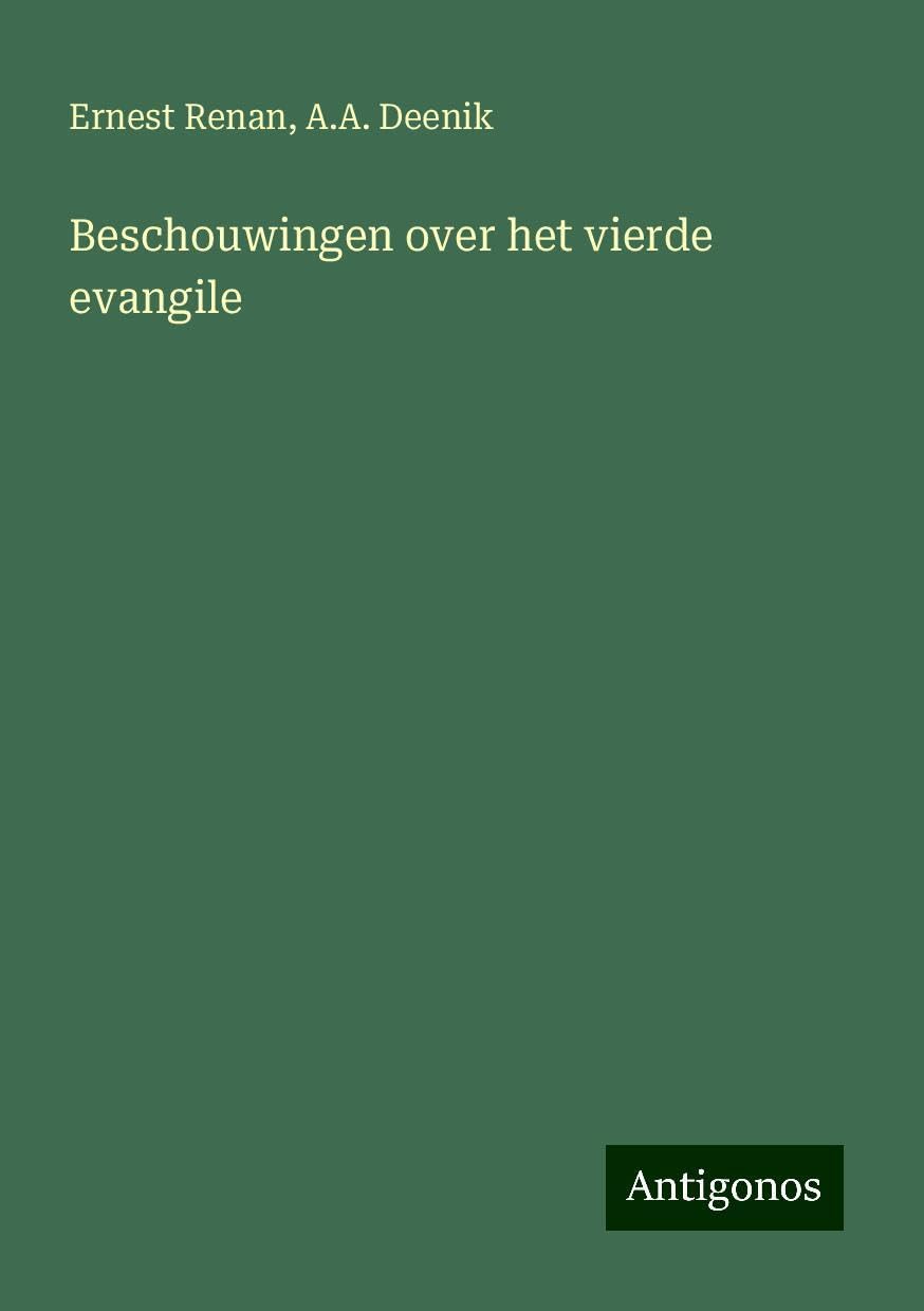 Beschouwingen over het vierde evangile