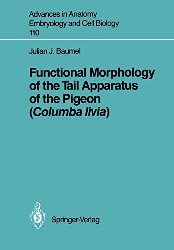 Functional Morphology of the Tail Apparatus of the Pigeon (Columba livia) (Advances in Anatomy, Embryology and Cell Biology, 110, Band 110)