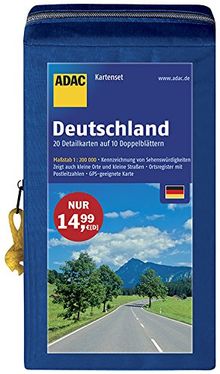 ADAC StraßenKarten Kartenset Deutschland 2016/2017 1:200.000: 20 Detailkarten auf 10 Doppelblättern (ADAC AutoKarten Deutschland)