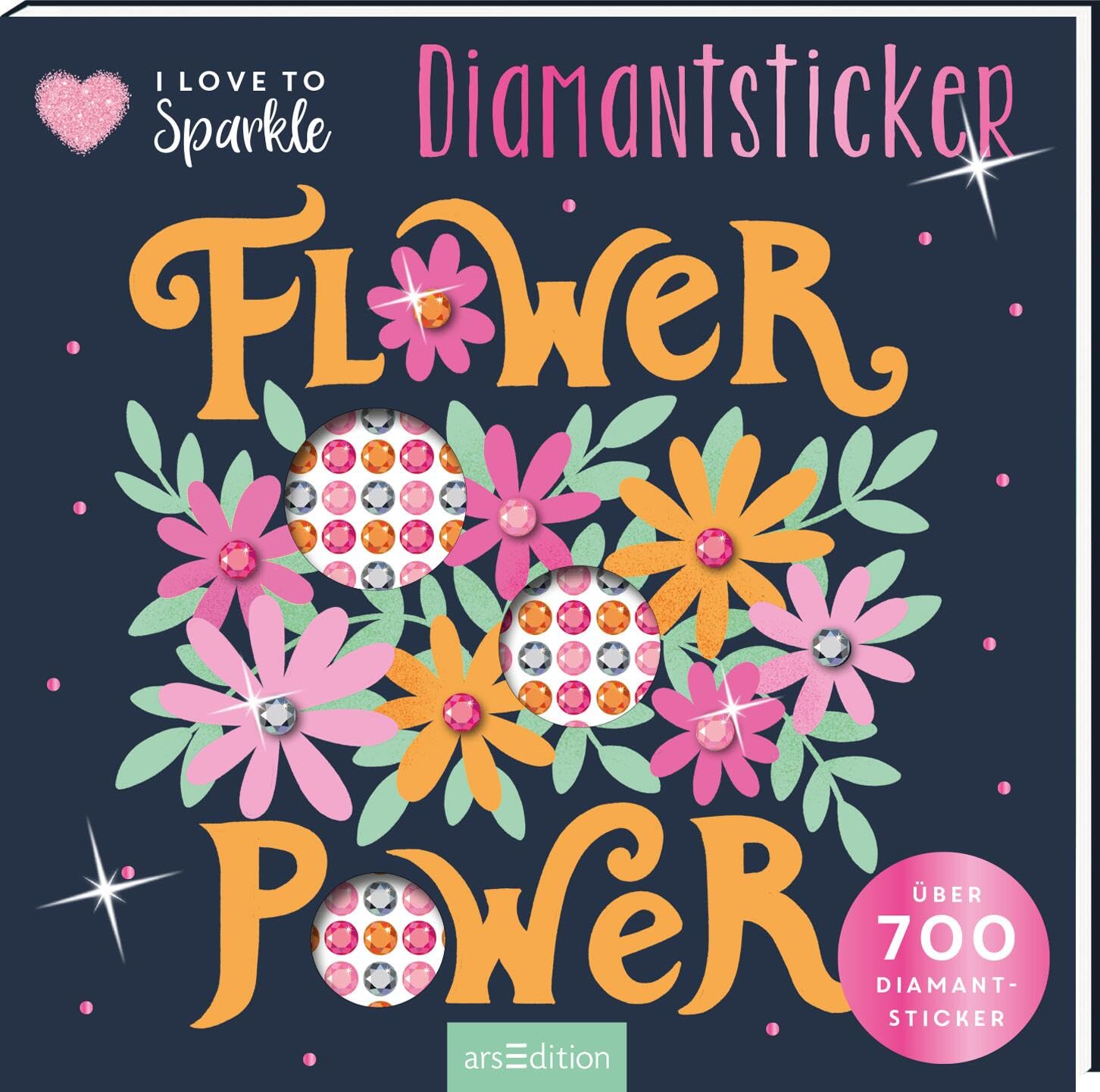 I Love to Sparkle – Flower-Power: Über 700 Diamantsticker