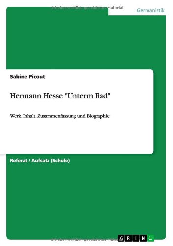 Hermann Hesse Unterm Rad: Werk, Inhalt, Zusammenfassung und Biographie