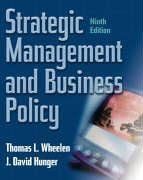 Strategic Management and Business Policy