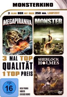 MONSTERKINO - Megapiranha - Monster - Sherlock Holmes (3 Filme Box)