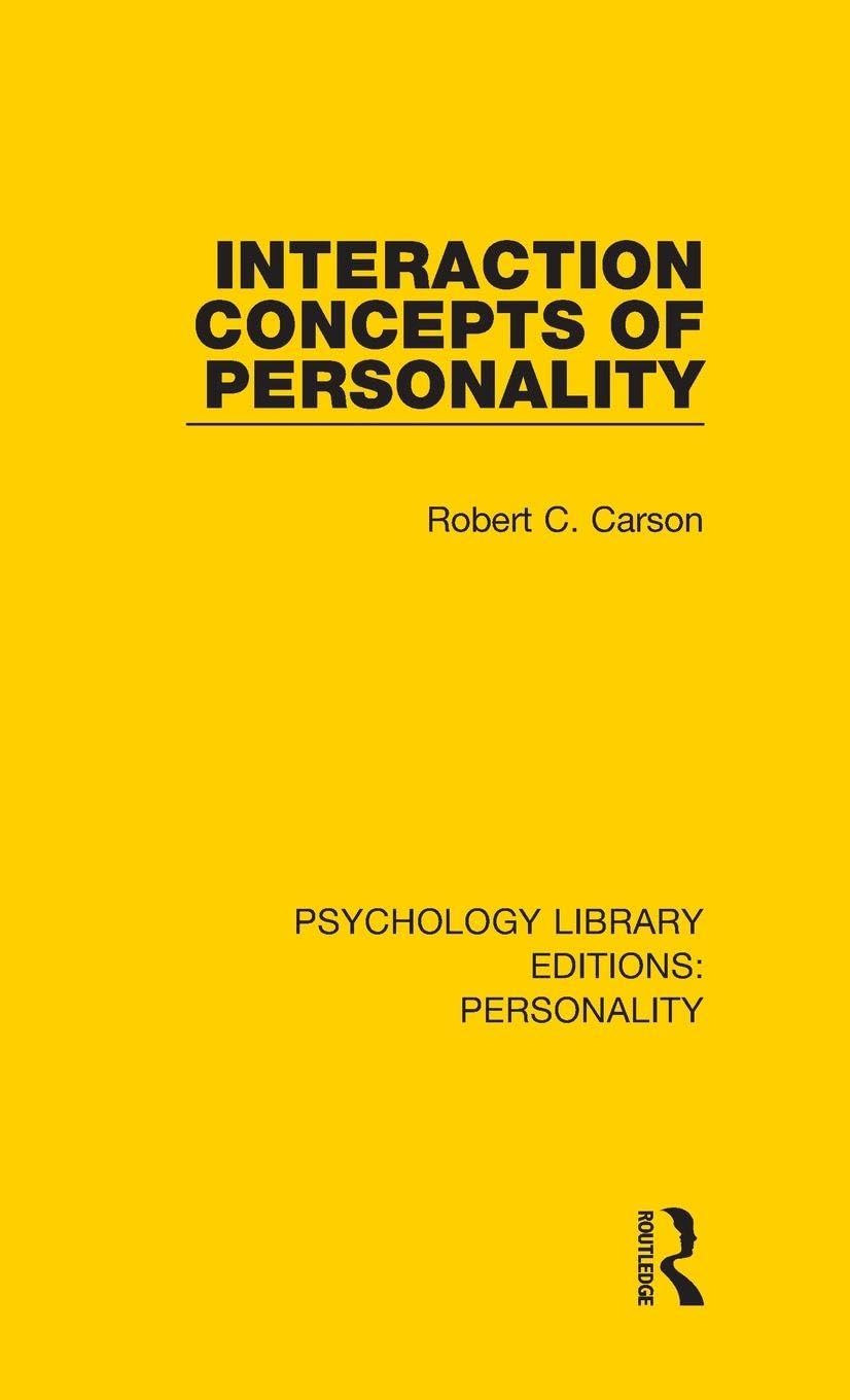 Interaction Concepts of Personality (Psychology Library Editions: Personality, 3, Band 3)