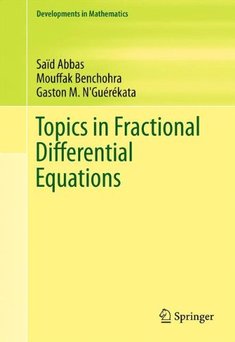 Topics in Fractional Differential Equations (Developments in Mathematics)
