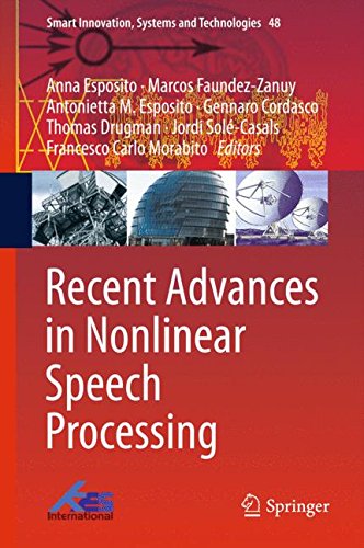 Recent Advances in Nonlinear Speech Processing (Smart Innovation, Systems and Technologies)