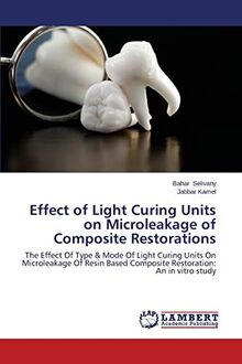 Effect of Light Curing Units on Microleakage of Composite Restorations: The Effect Of Type & Mode Of Light Curing Units On Microleakage Of Resin Based Composite Restoration: An in vitro study