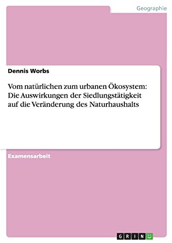 Vom natürlichen zum urbanen Ökosystem: Die Auswirkungen der Siedlungstätigkeit auf die Veränderung des Naturhaushalts