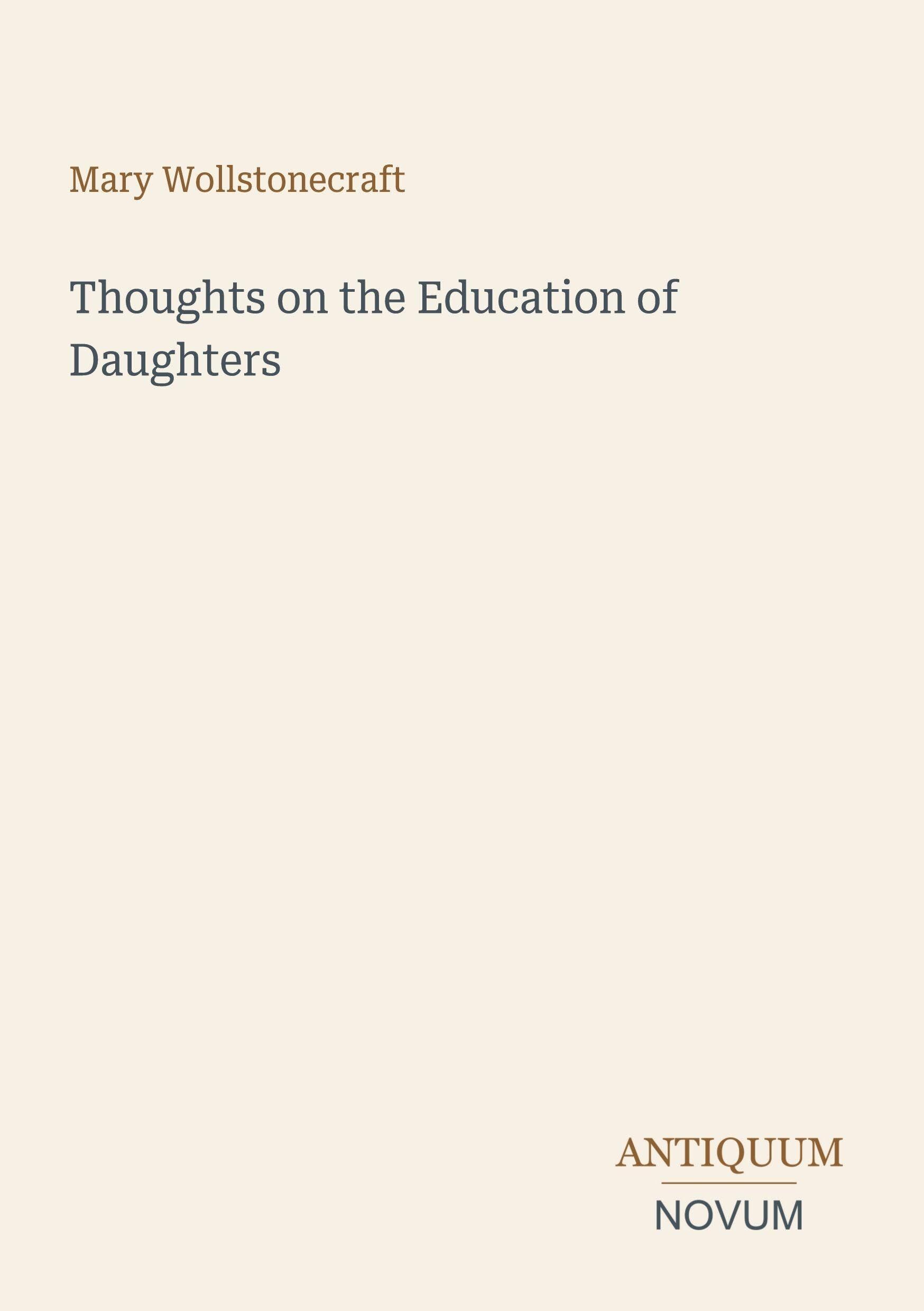 Thoughts on the Education of Daughters