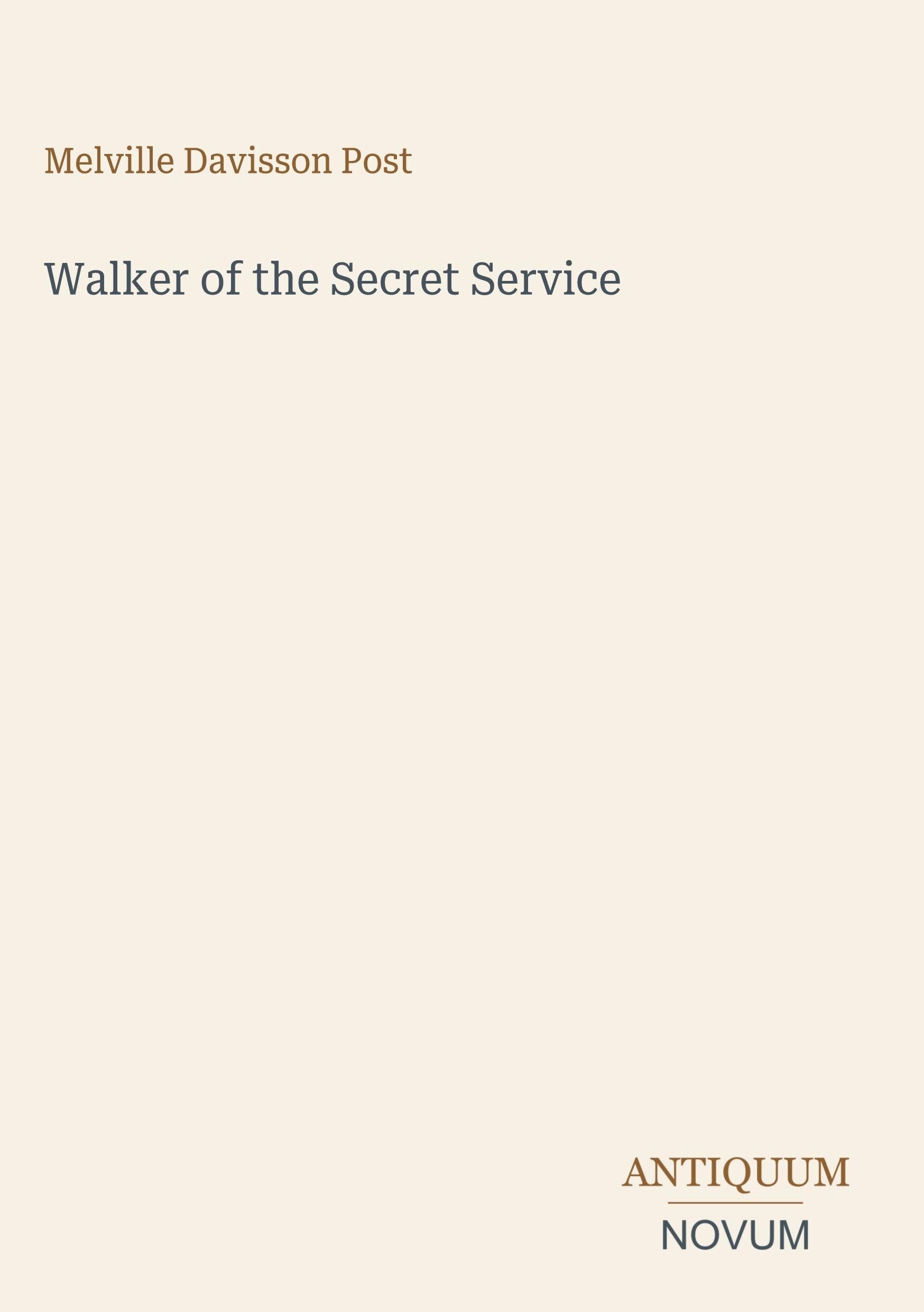 Walker of the Secret Service