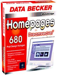 680 Homepages für Dreamweaver von Data Becker | Software | Zustand gut