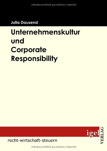 Unternehmenskultur und Corporate Responsibility