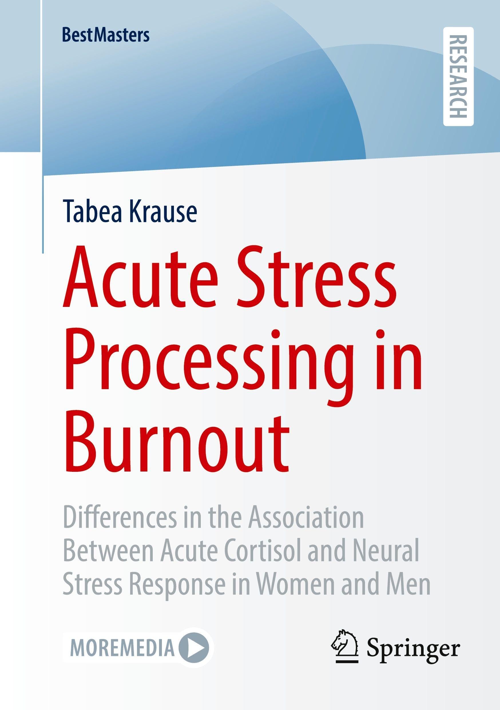 Acute Stress Processing in Burnout: Differences in the Association Between Acute Cortisol and Neural Stress Response in Women and Men (BestMasters)