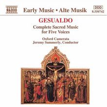 Sacred Music for Five Voices