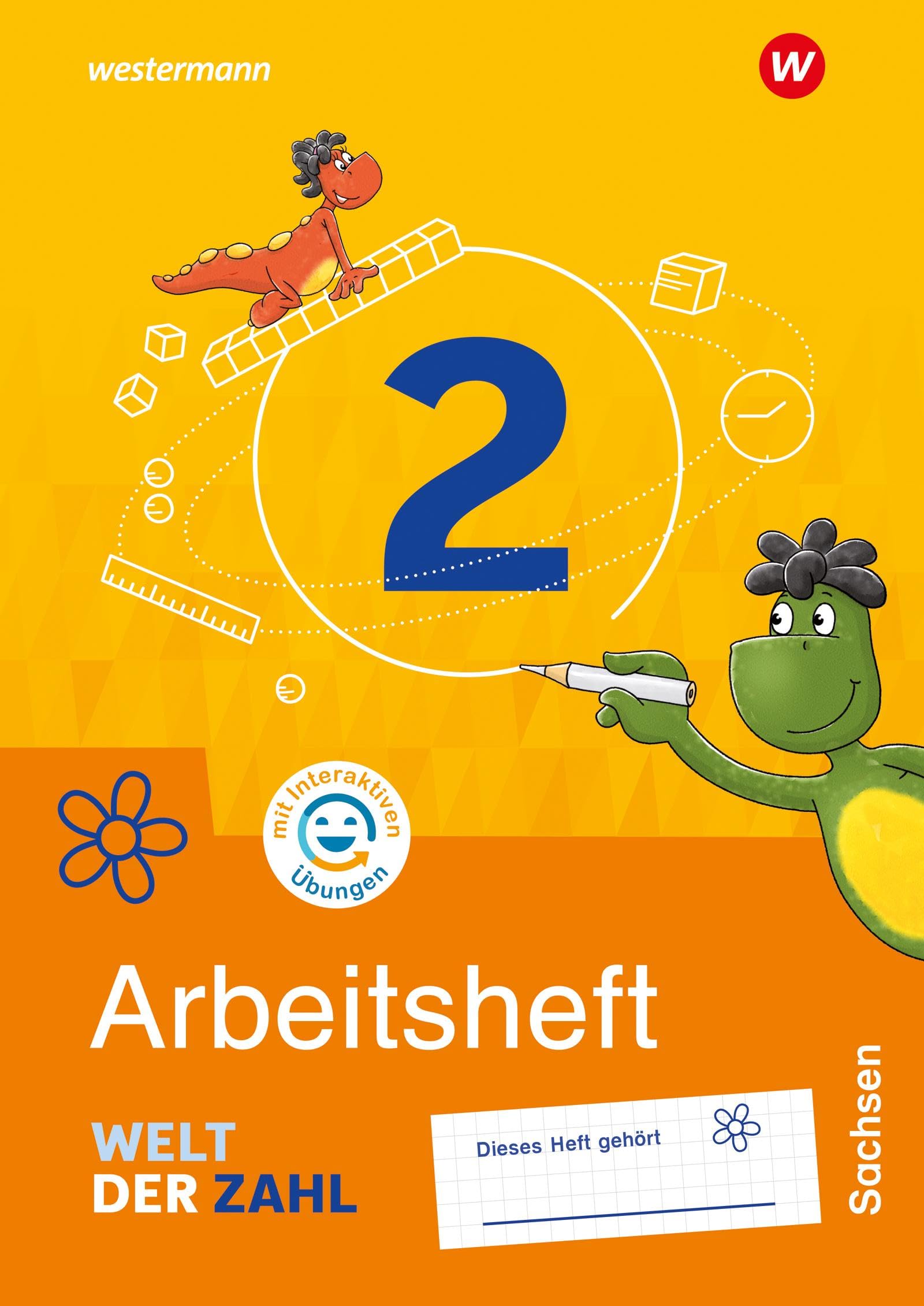 Welt der Zahl - Ausgabe 2022 für Sachsen: Arbeitsheft 2 mit Interaktiven Übungen