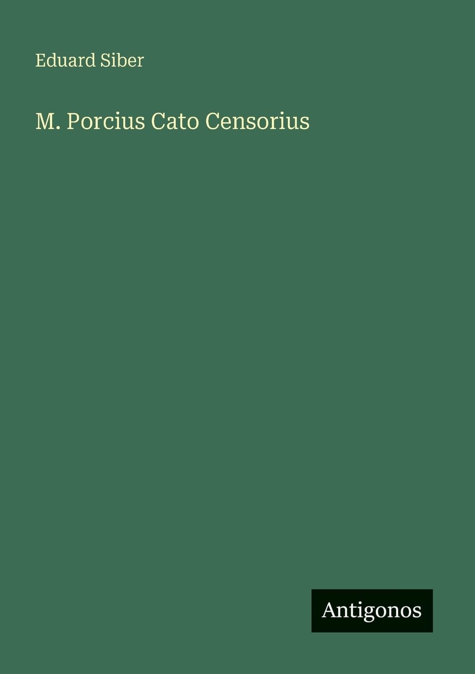 M. Porcius Cato Censorius