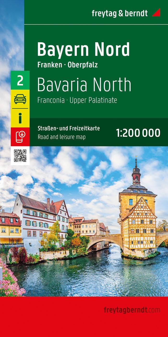 Bayern Nord, Straßen- und Freizeitkarte 1:200.000, freytag & berndt: Franken - Oberpfalz (freytag & berndt Auto + Freizeitkarten)