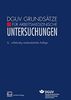 DVUV Grundsätze für Arbeitsmedizinische Untersuchungen