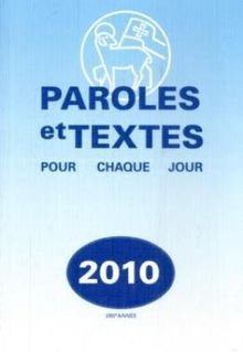 Paroles et Textes 2010: Losungen auf Französisch