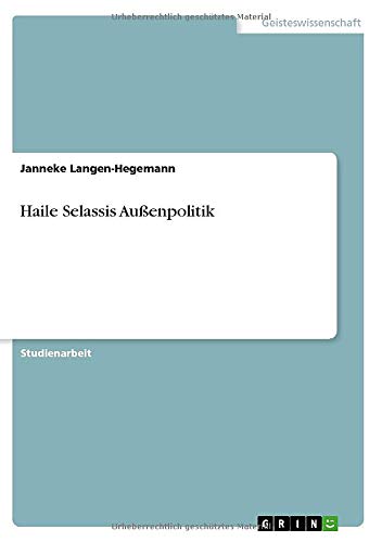 Haile Selassis Außenpolitik
